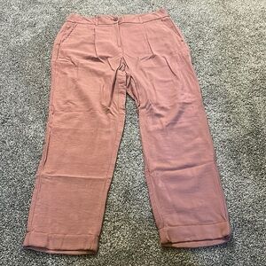 LOFT Outlet Skinny Ankle Blush Pink Dress Pants
